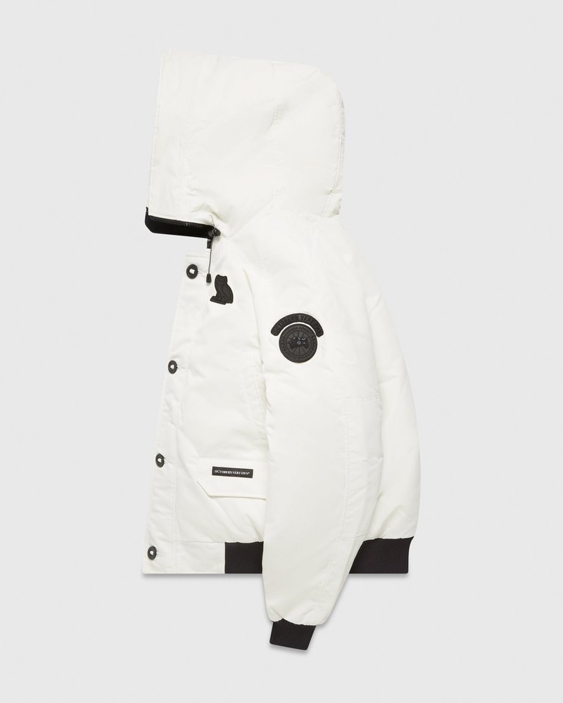 capispalla ovo canada goose chilliwack bomber bianco di october