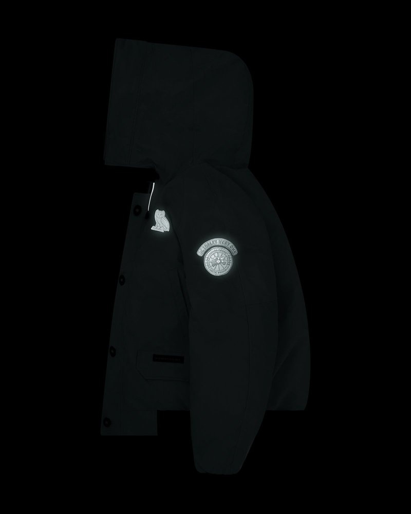 capispalla ovo canada goose chilliwack bomber bianco di october