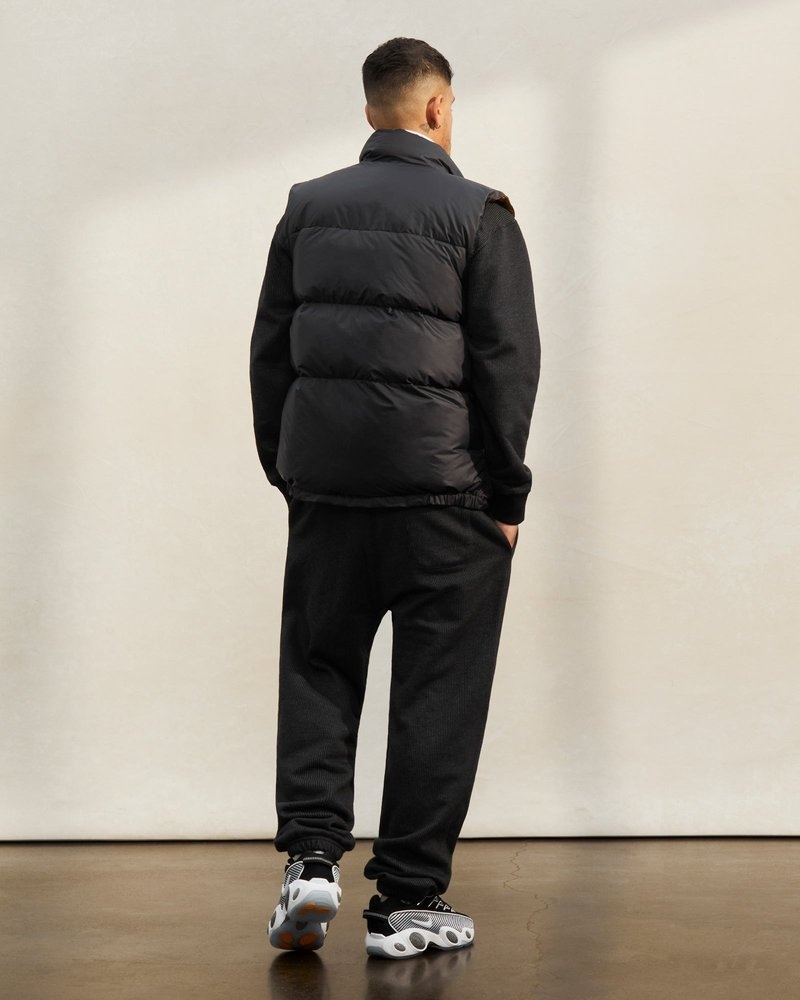 capispalla ovo crescent down works il gilet italiano nero di october