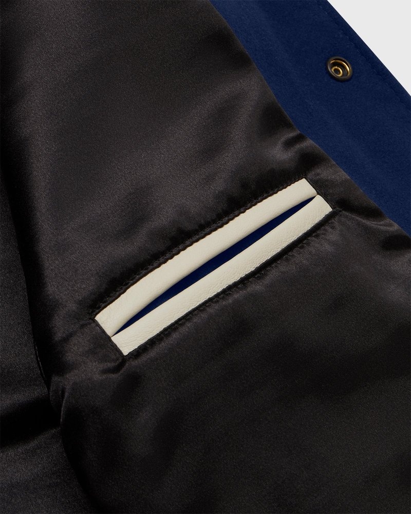 giacca da baseball ovo nfl seattle seahawks varsity jacket blu di october