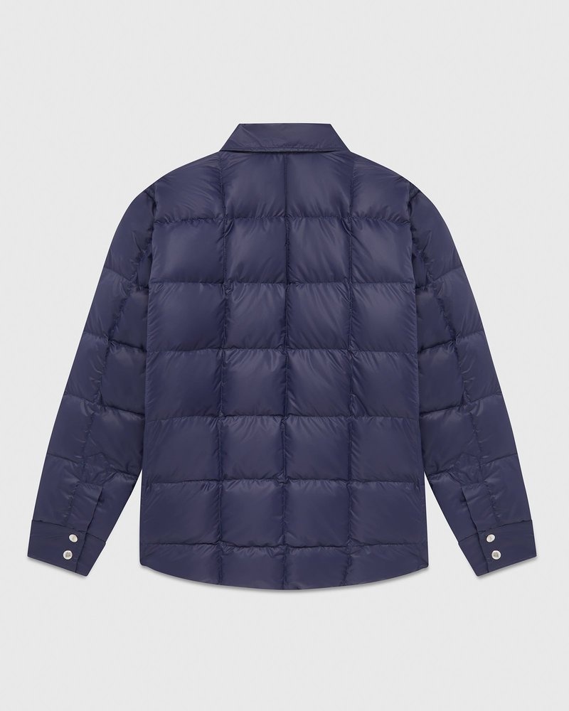capispalla octobers very own ovo crescent down works down shirt blu navy