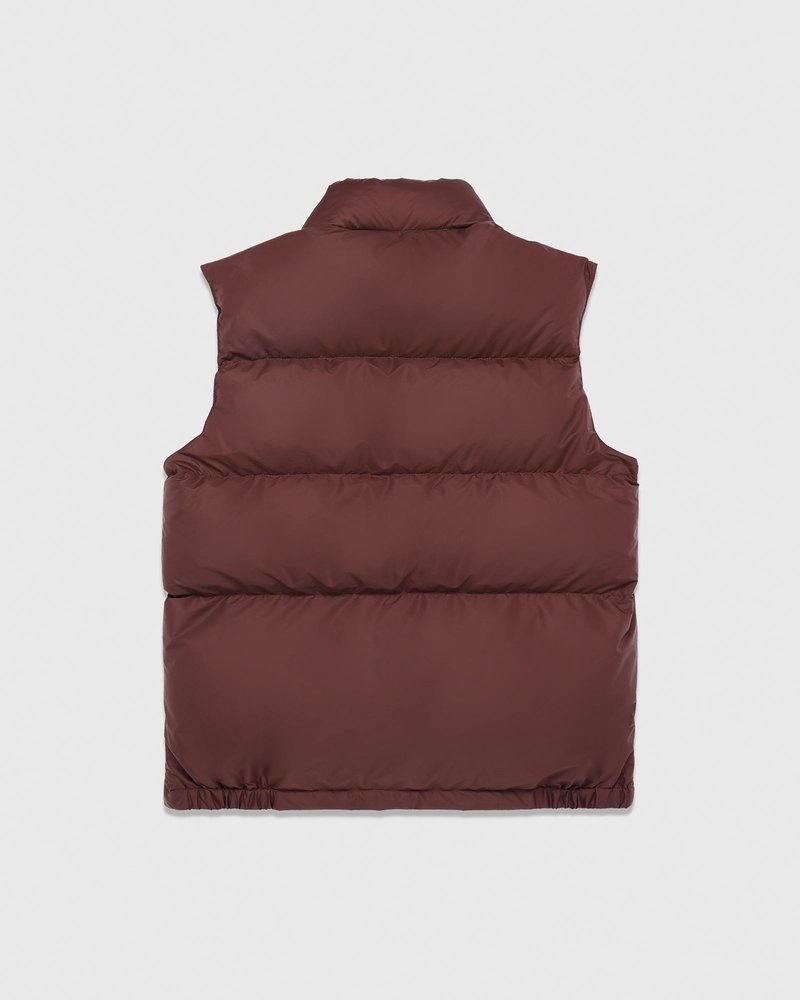 capispalla il gilet italiano ovo crescent down works di ottobre colore vino