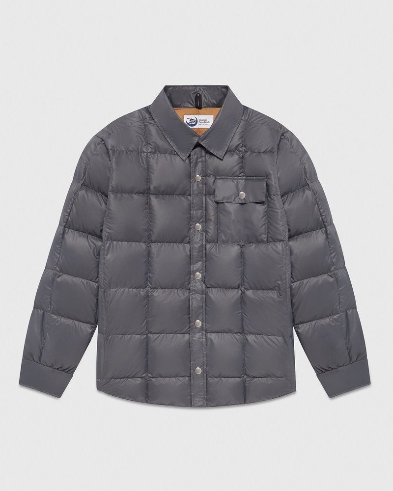 capispalla octobers very own ovo crescent down works down shirt grigio