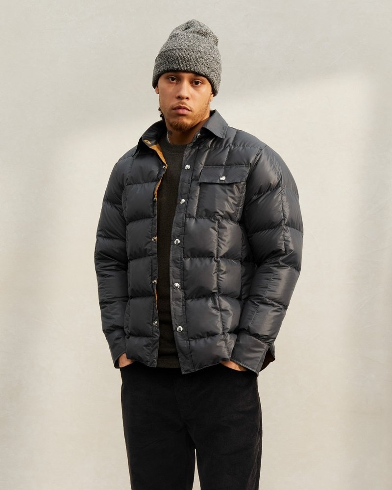 capispalla octobers very own ovo crescent down works down shirt grigio