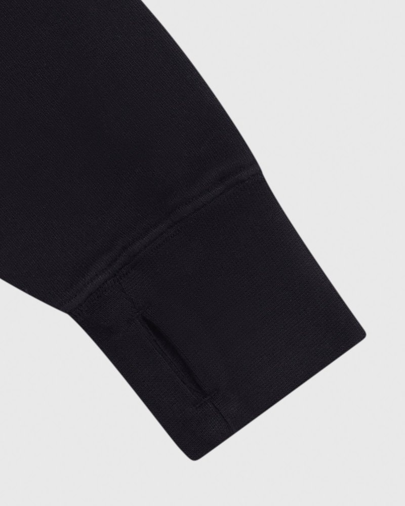 maglioni felpa con collo alto e zip a un quarto ovo di octobers very own nera