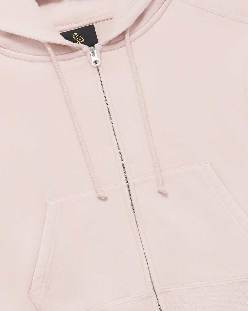 maglioni octobers very own ovo felpa con cappuccio e zip intera rosa