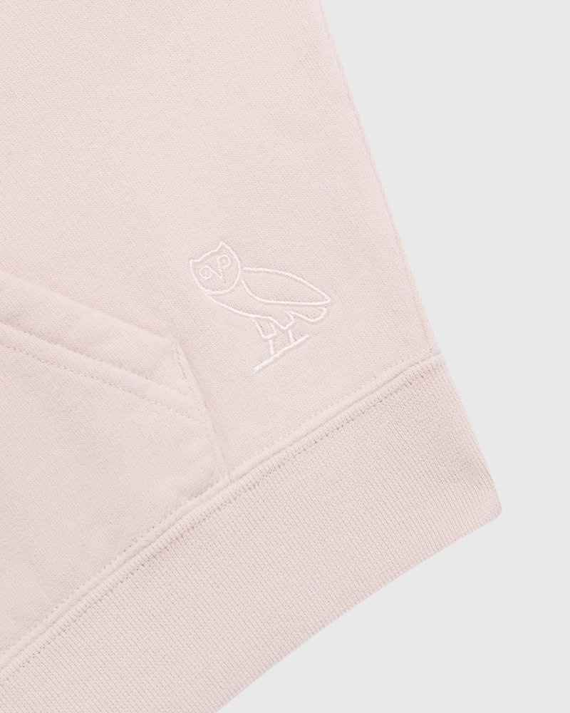 maglioni octobers very own ovo felpa con cappuccio e zip intera rosa