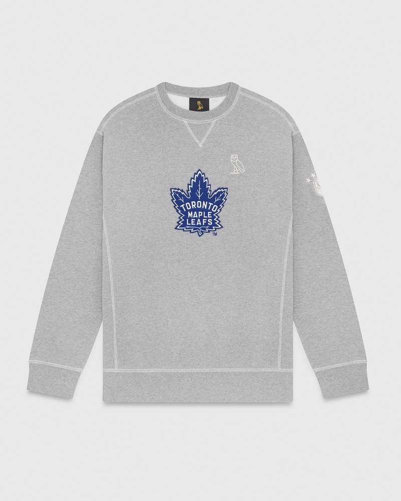 maglioni girocollo ovo toronto maple leafs di ottobre grigi