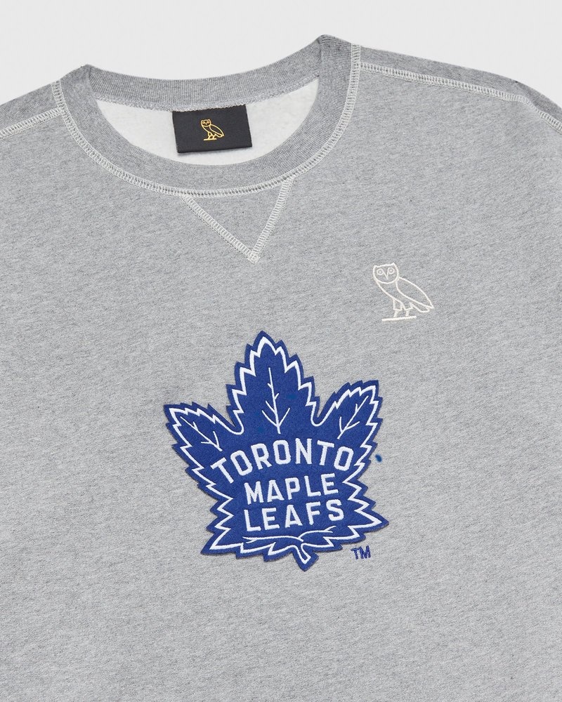 maglioni girocollo ovo toronto maple leafs di ottobre grigi