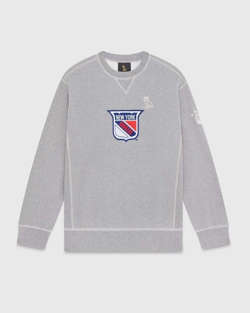 maglioni girocollo ovo new york rangers di october grigi