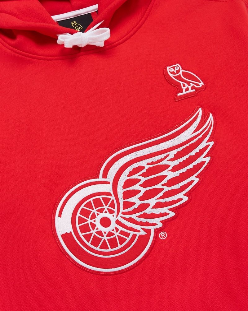 maglioni di ottobre la felpa con cappuccio ovo detroit red wings reds