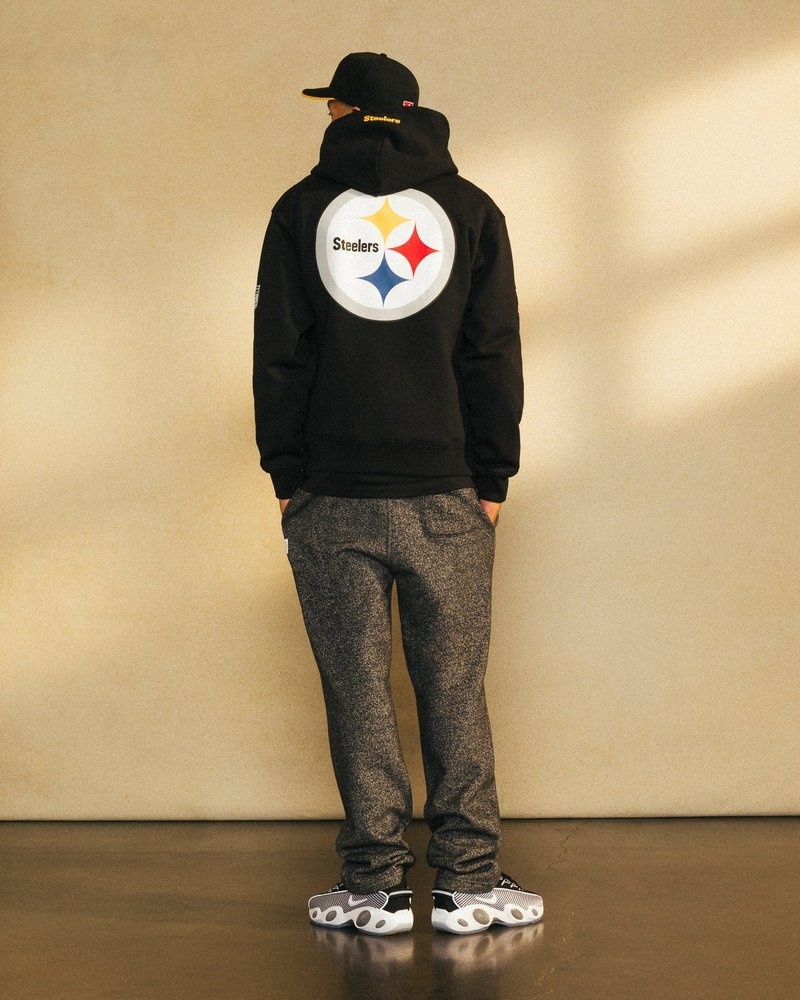 felpa con cappuccio ovo nfl pittsburgh steelers og nera di octobers very own