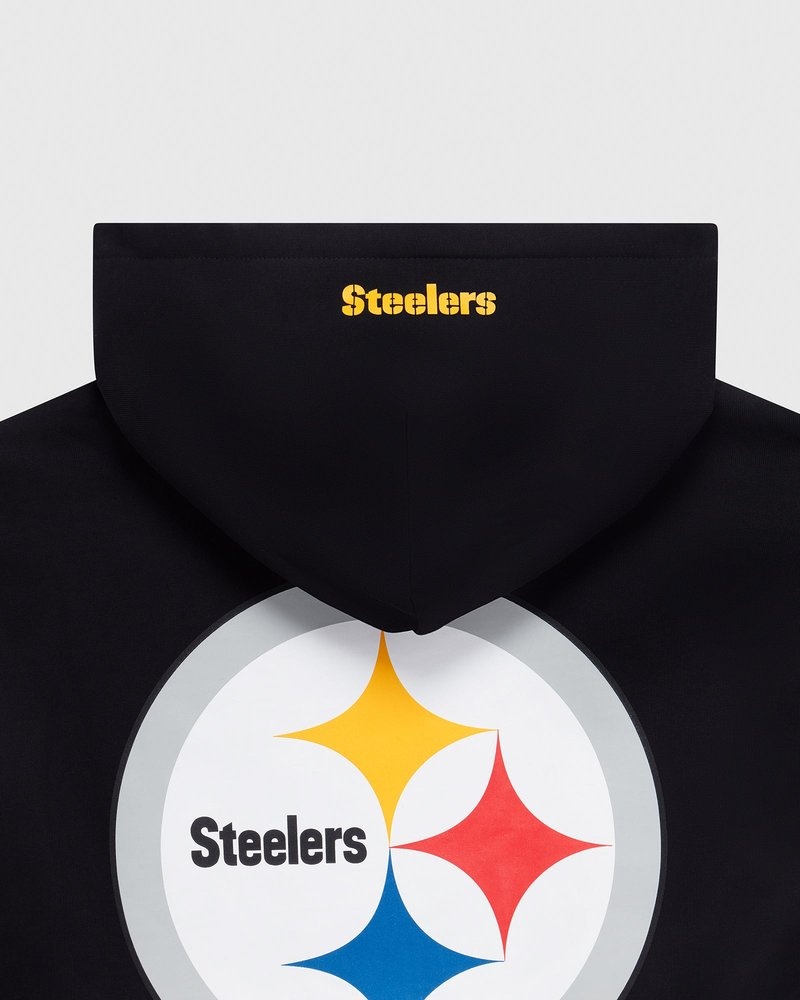 felpa con cappuccio ovo nfl pittsburgh steelers og nera di octobers very own