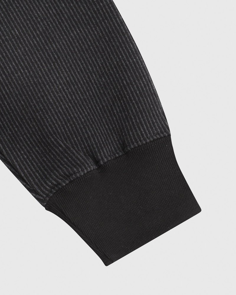 maglioni octobers very own ovo seersucker fleece crewneck neroantracite