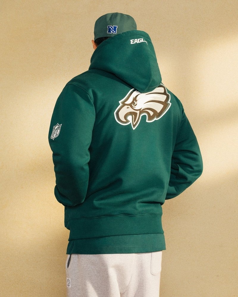 maglioni ovo nfl philadelphia eagles og hoodie green di october