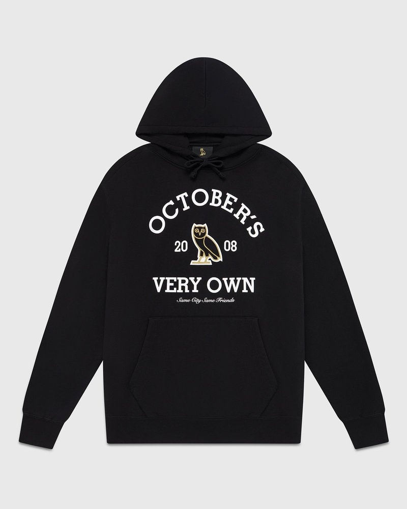 felpa con cappuccio ovo college di octobers very own nera