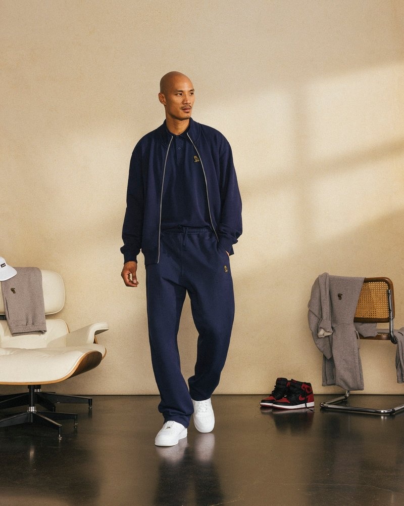 maglioni octobers very own ovo classic full-zip pista jacket blu navy