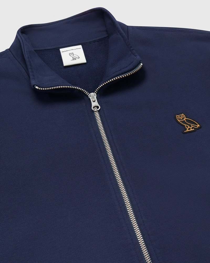 maglioni octobers very own ovo classic full-zip pista jacket blu navy