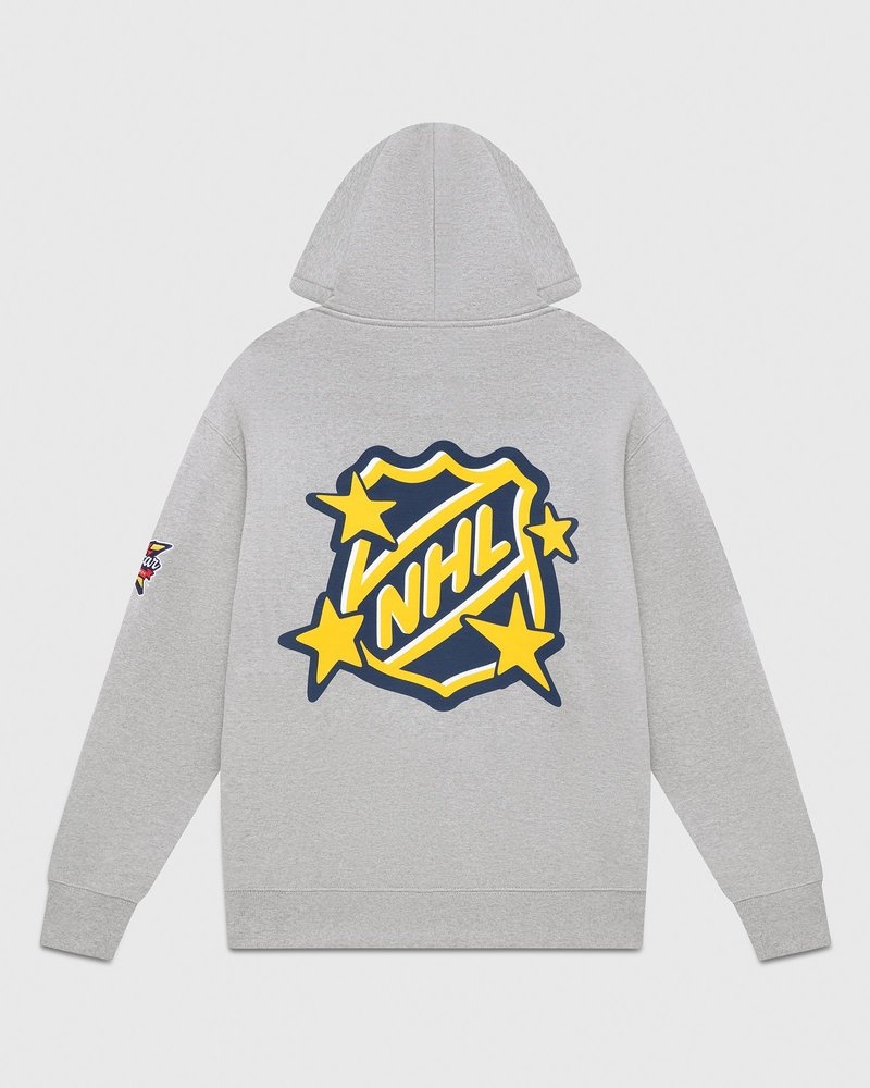 felpa con cappuccio grigia ovo nhl all star di octobers very own