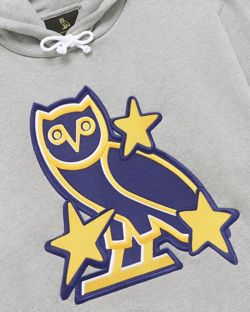 felpa con cappuccio grigia ovo nhl all star di octobers very own