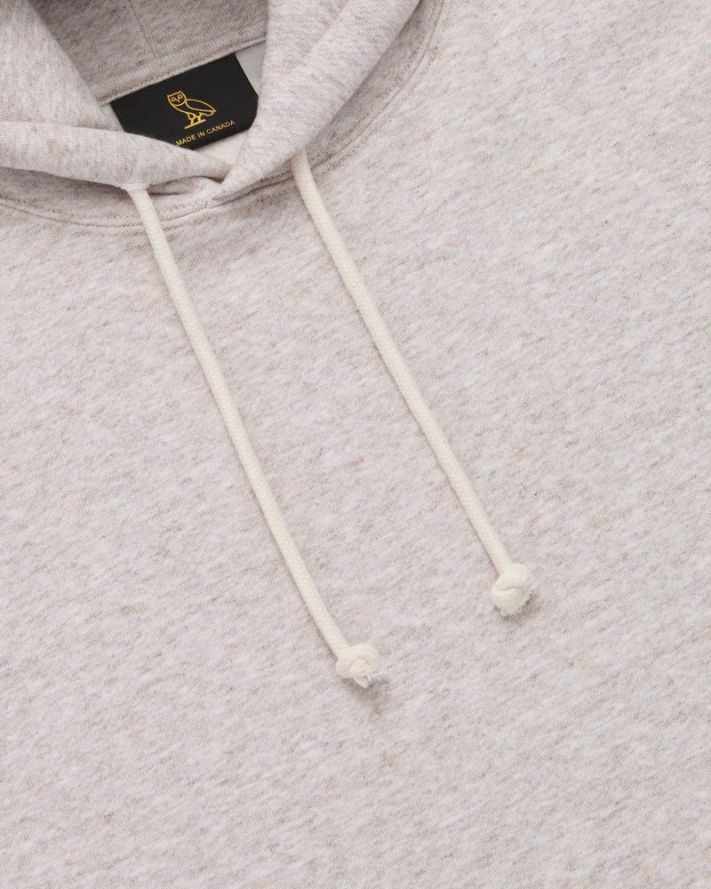 maglioni felpa con cappuccio in pile ovo speckle di octobers very own color avena