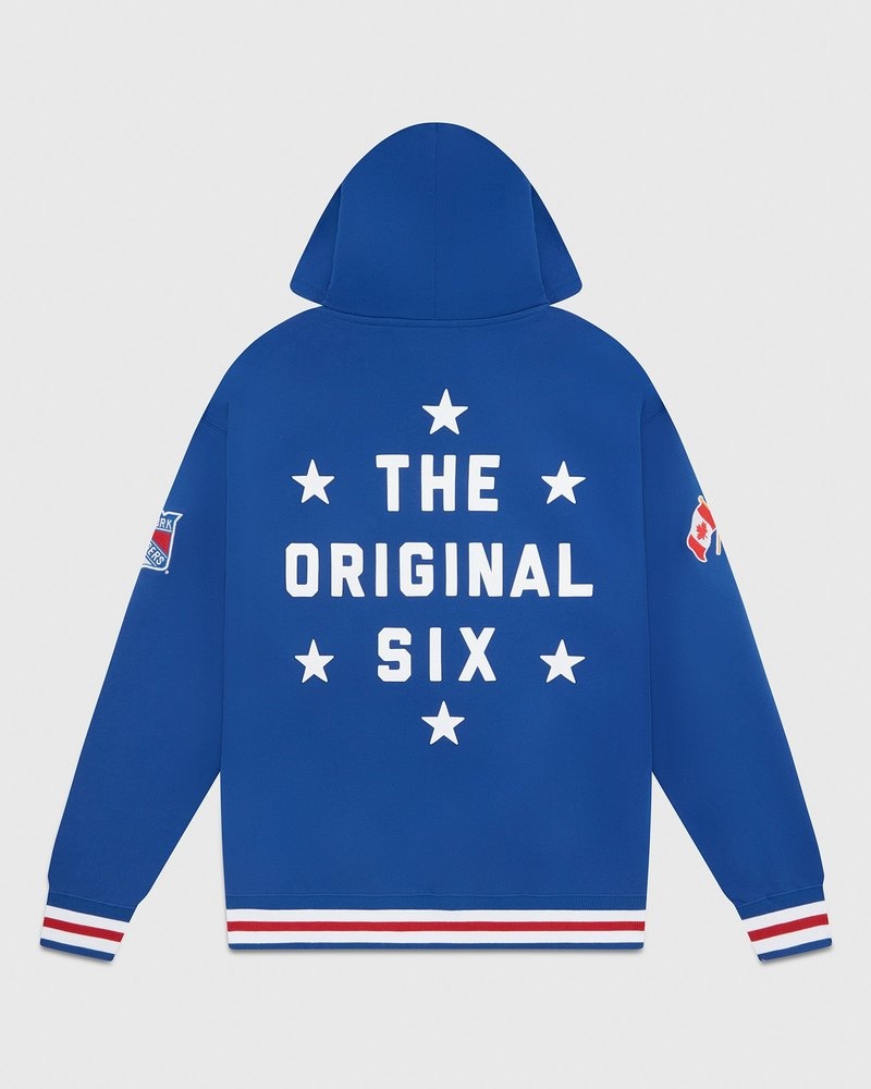 maglioni ovo new york rangers hoodie blue di october