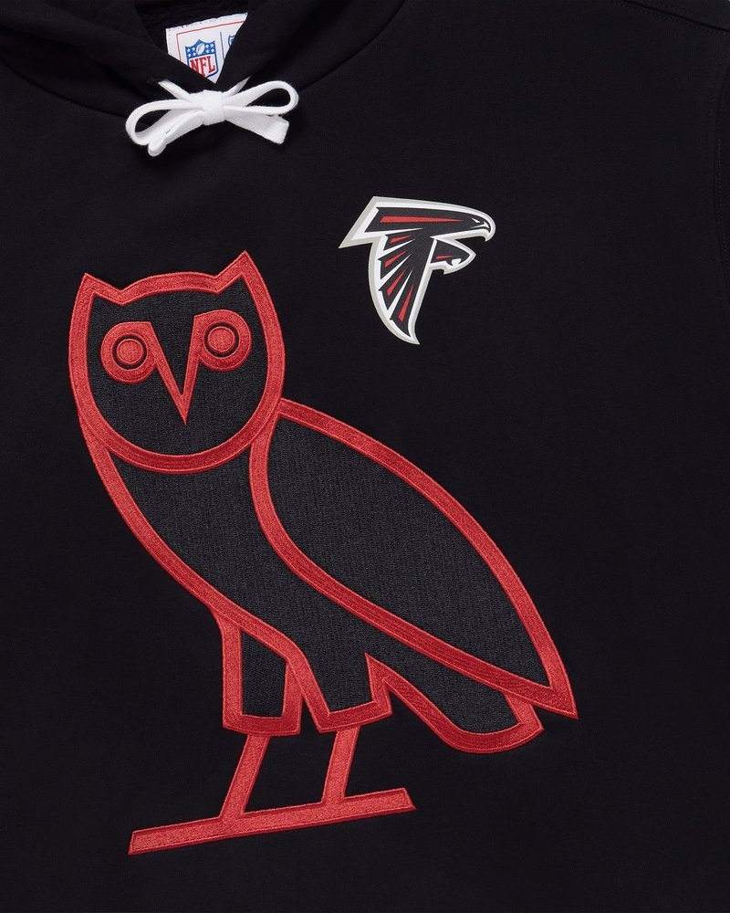 felpa con cappuccio ovo nfl atlanta falcons og nera di octobers very own