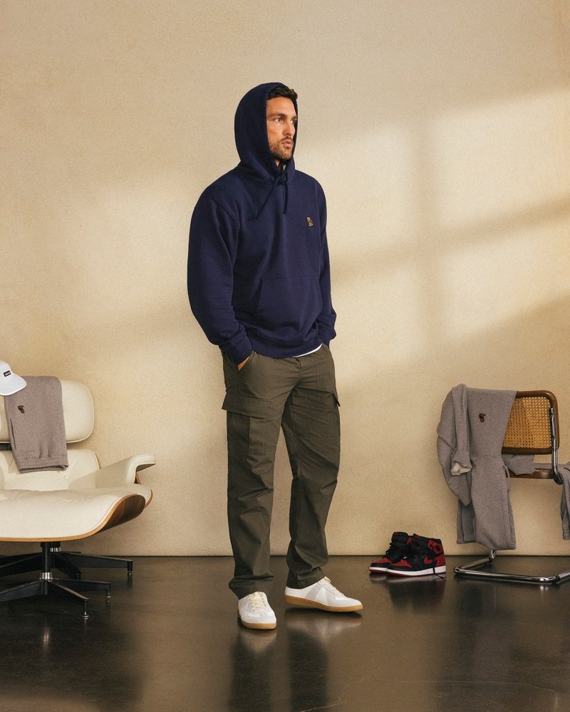 maglioni felpa con cappuccio classica ovo di octobers very own blu navy
