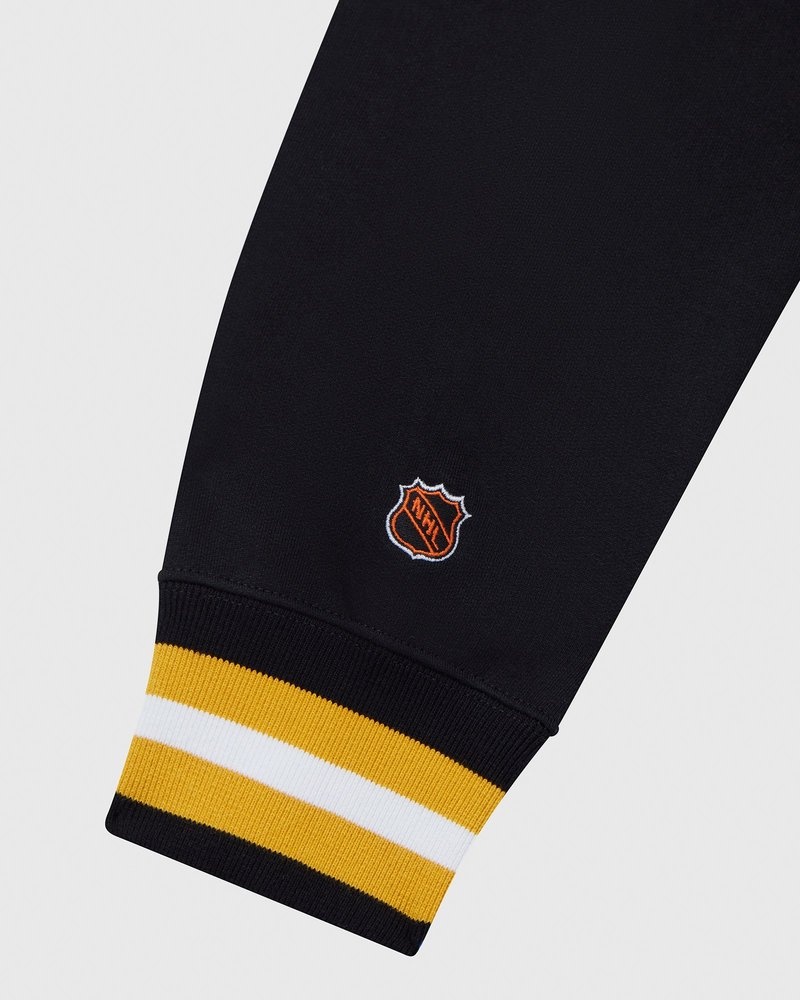 felpa con cappuccio nera ovo boston bruins di october