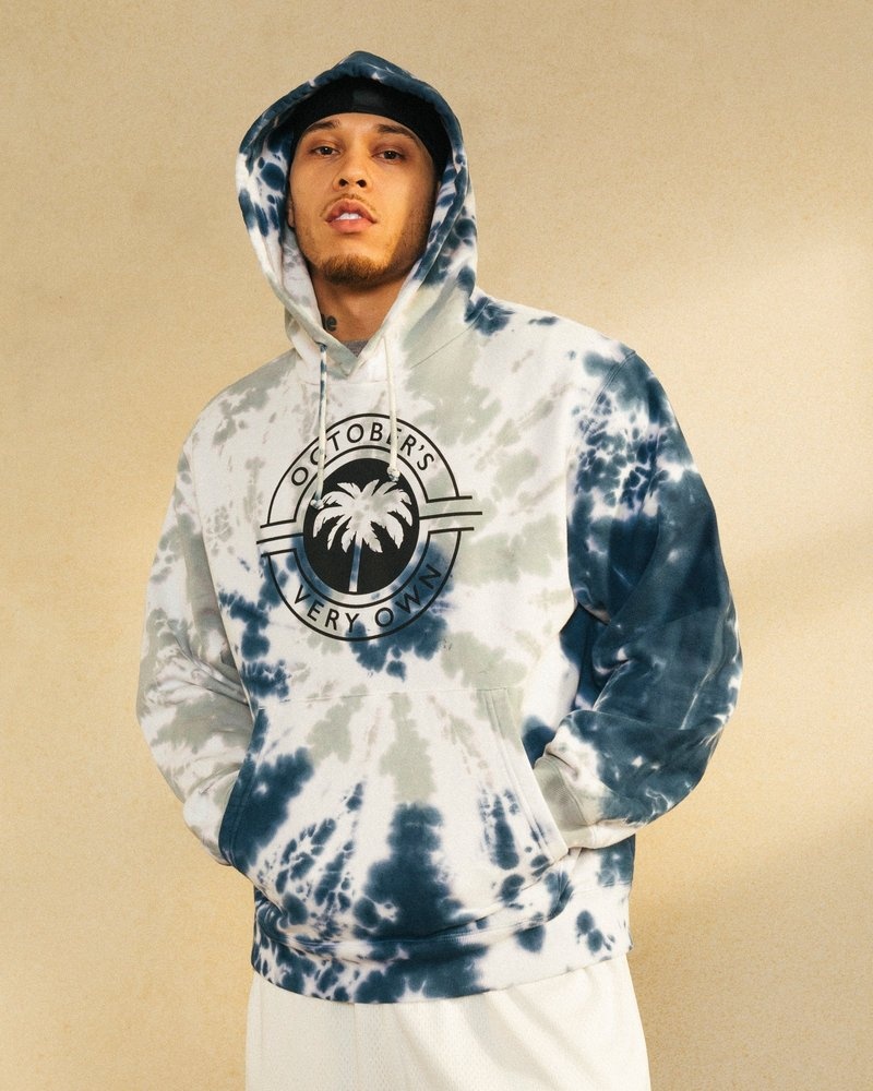 maglioni con cappuccio ovo tropics di october tie dye