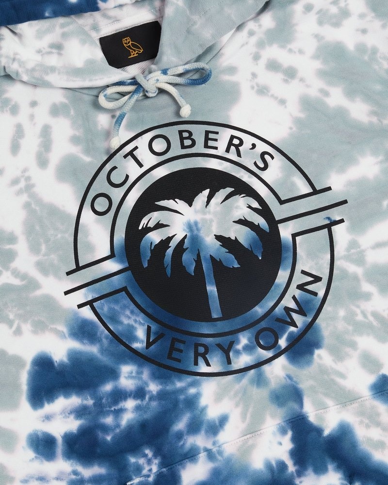 maglioni con cappuccio ovo tropics di october tie dye