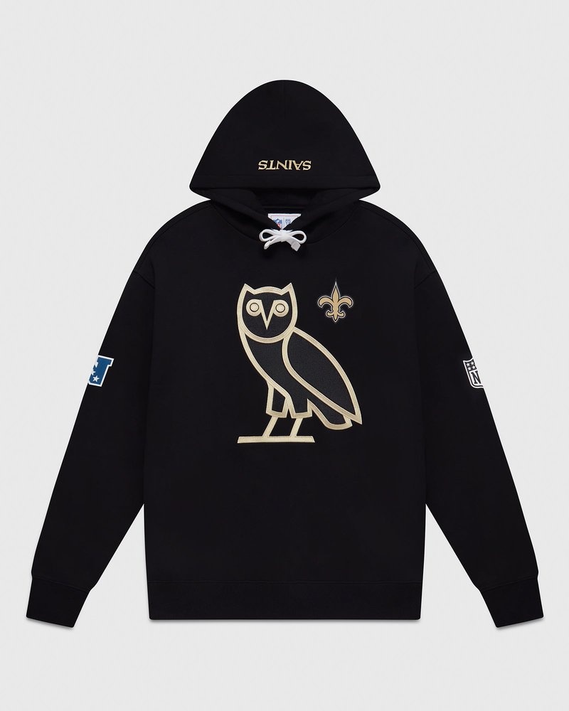 felpa con cappuccio ovo nfl new orleans saints og nera di octobers very own