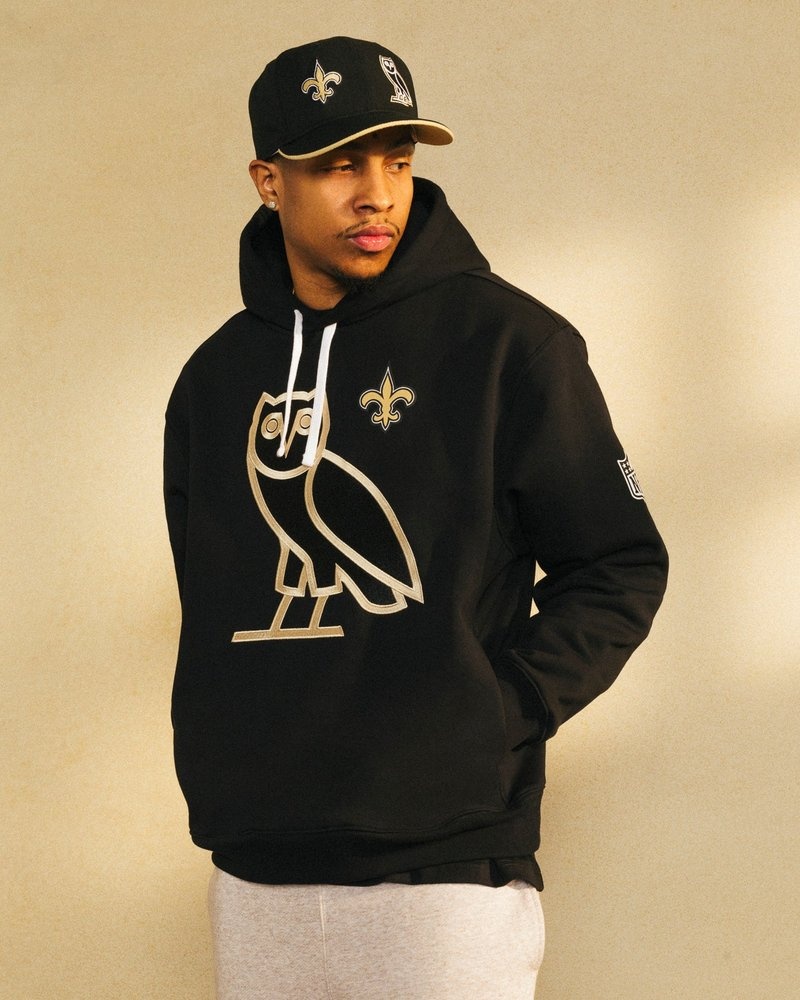 felpa con cappuccio ovo nfl new orleans saints og nera di octobers very own