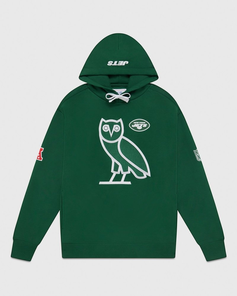 maglioni di ottobre ovo nfl new york jets og hoodie green