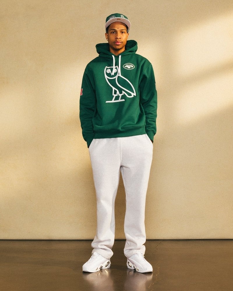 maglioni di ottobre ovo nfl new york jets og hoodie green