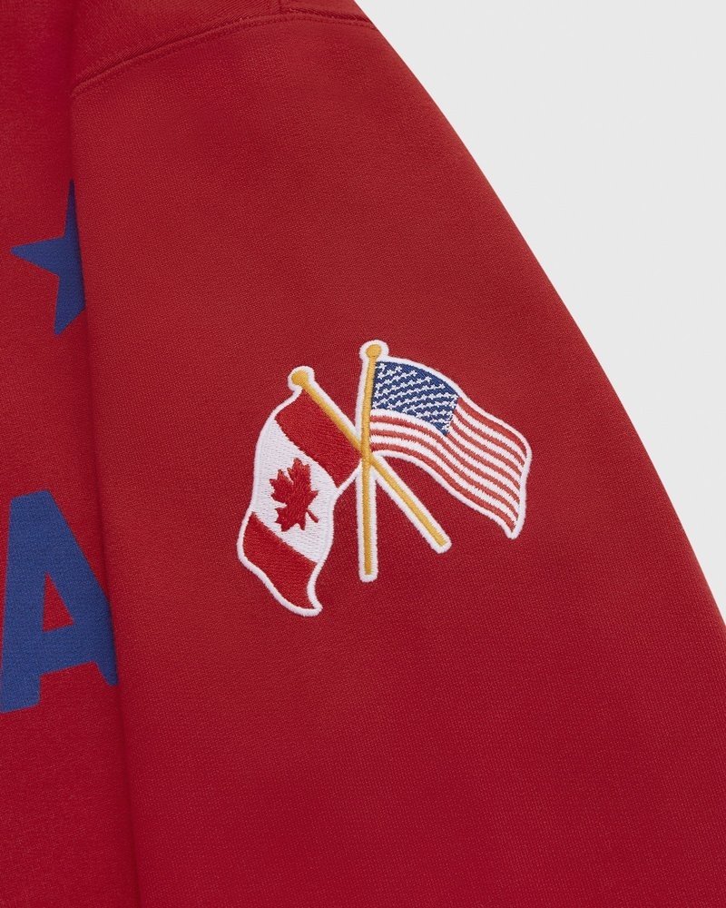 felpa con cappuccio rossa ovo montreal canadiens di ottobre