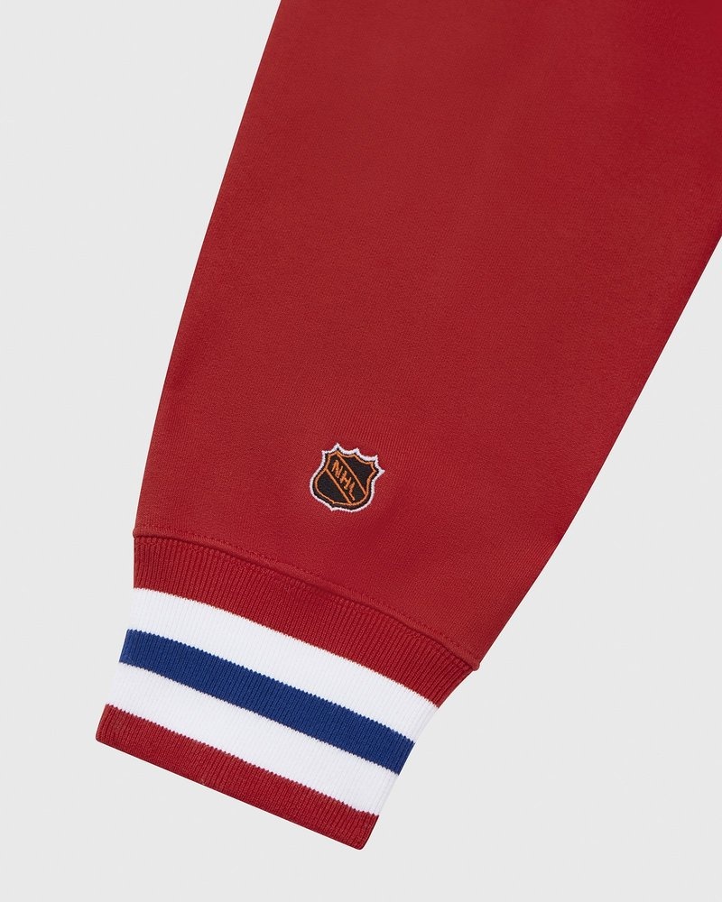 felpa con cappuccio rossa ovo montreal canadiens di ottobre