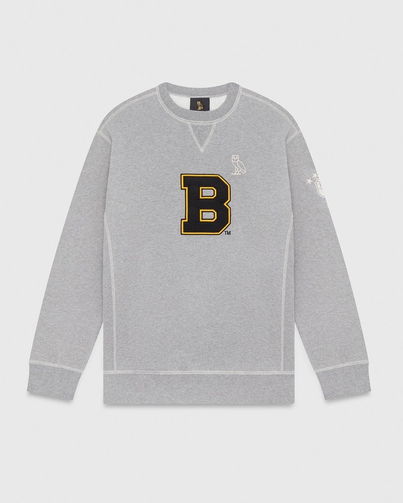 maglioni girocollo ovo boston bruins di october grigi