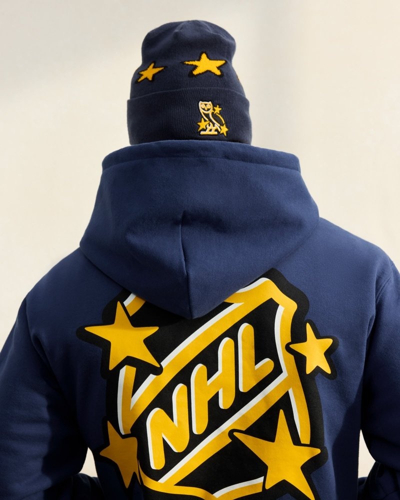 felpa con cappuccio all star ovo nhl di octobers very own blu
