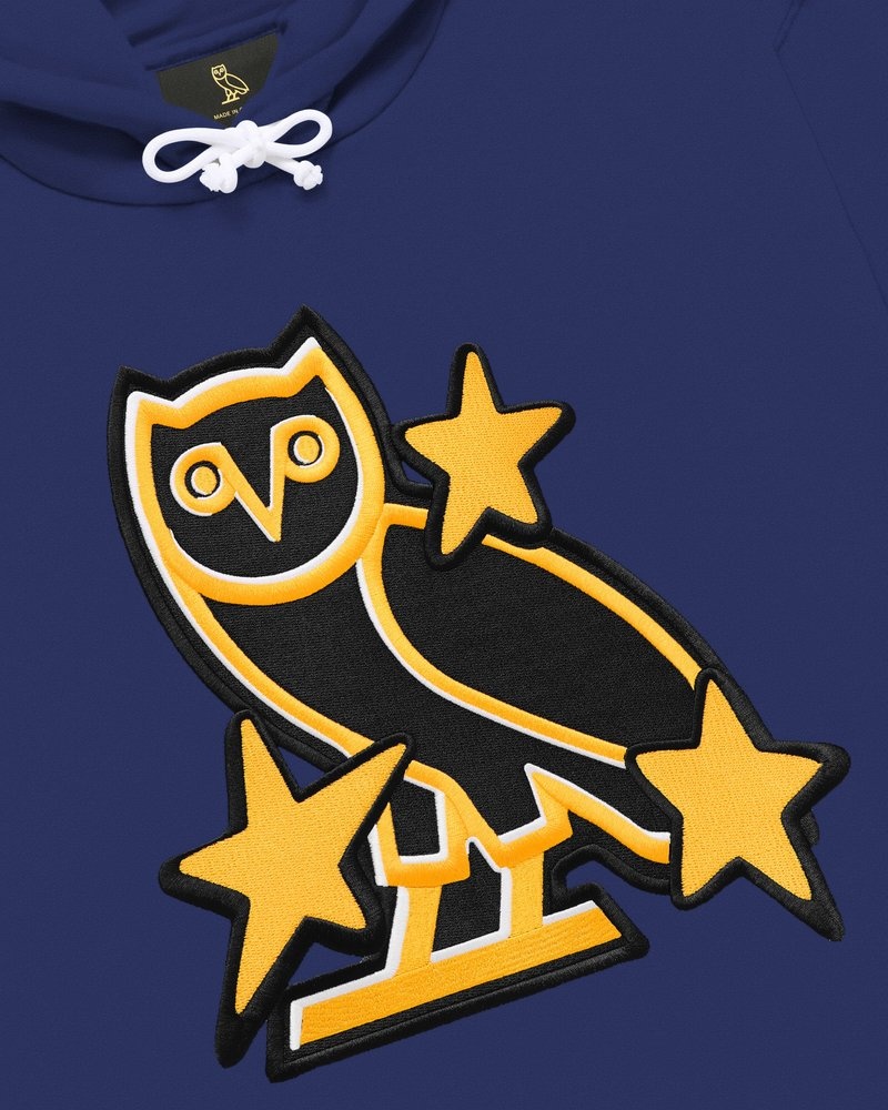 felpa con cappuccio all star ovo nhl di octobers very own blu