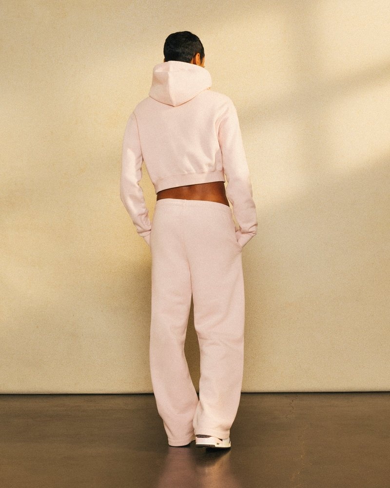 pantaloni della tuta con orlo aperto ovo di october rosa