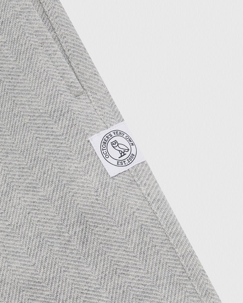pantaloni della tuta ovo herringbone open hem di octobers very own grigi
