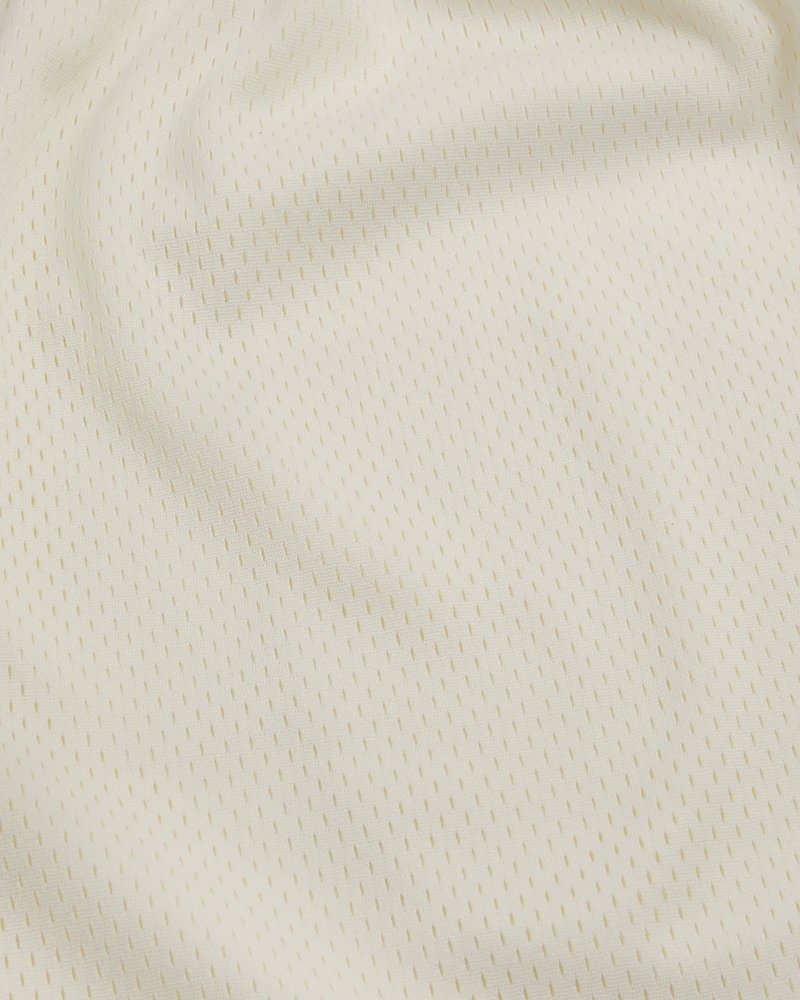pantaloni corti in rete ovo classic di october colore bianco sporco