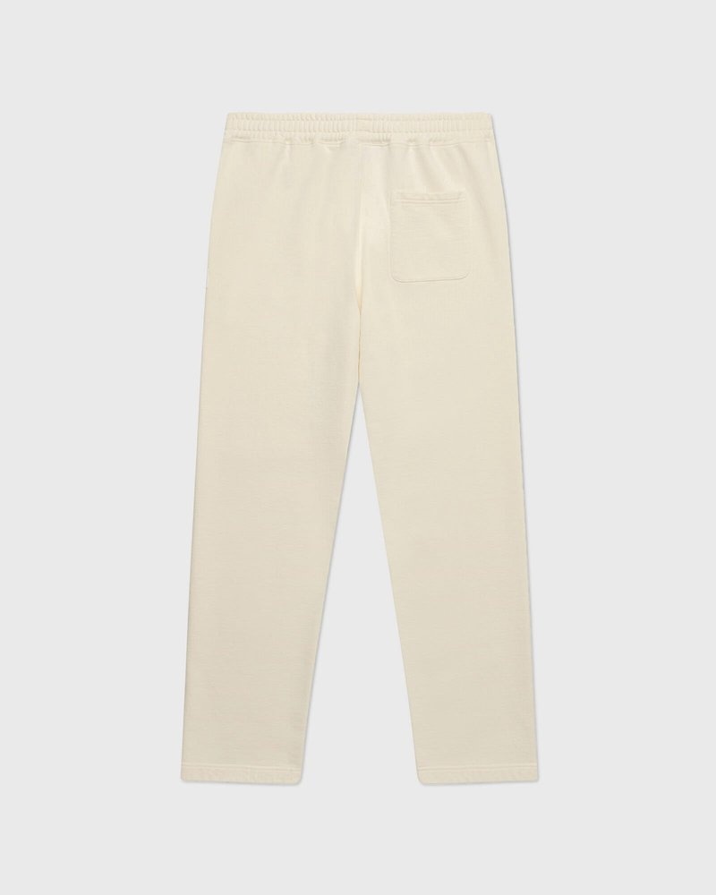 pantaloni della tuta in spugna francese ovo con orlo aperto di octobers very own color crema