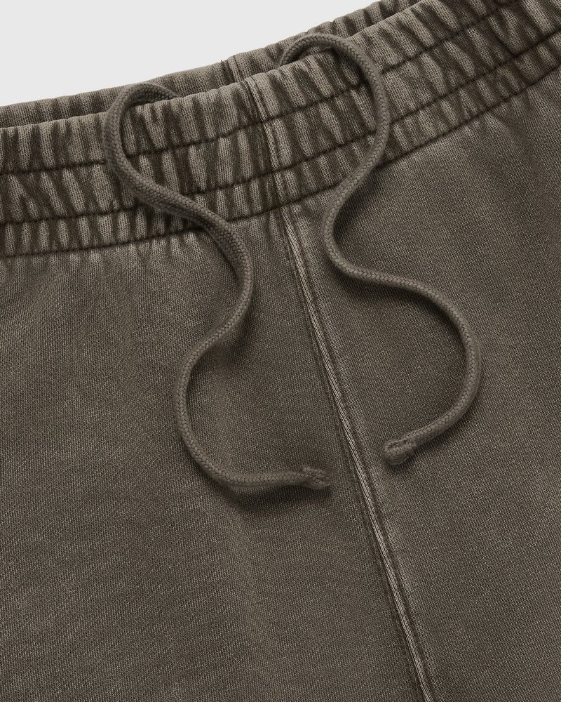 pantaloni della tuta ovo muskoka garment dyed open hem di octobers very own marroni