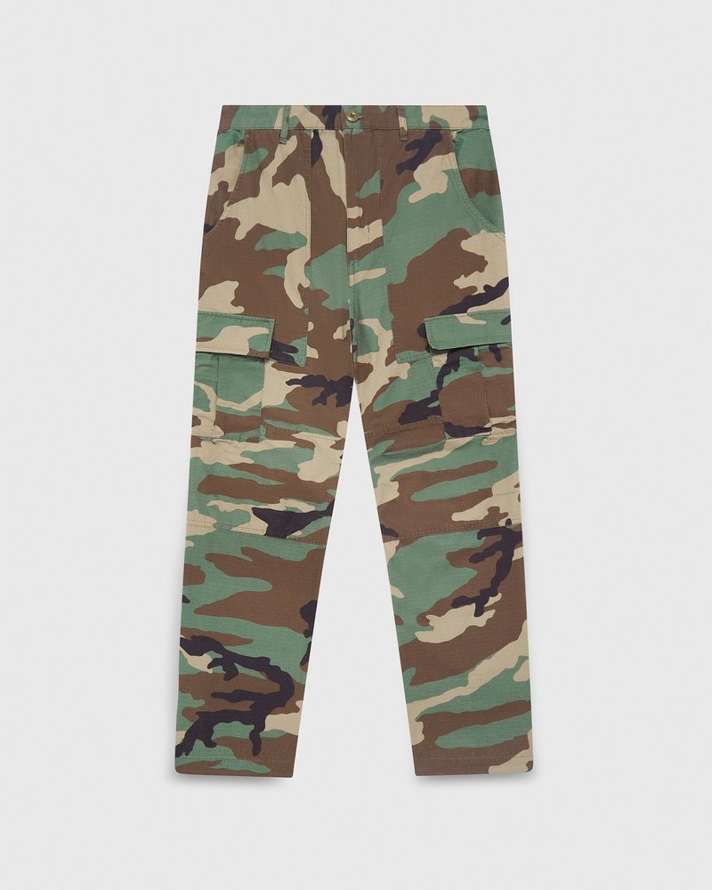 pantaloni cargo ovo ripstop camouflage di october