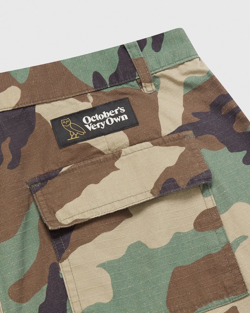 pantaloni cargo ovo ripstop camouflage di october