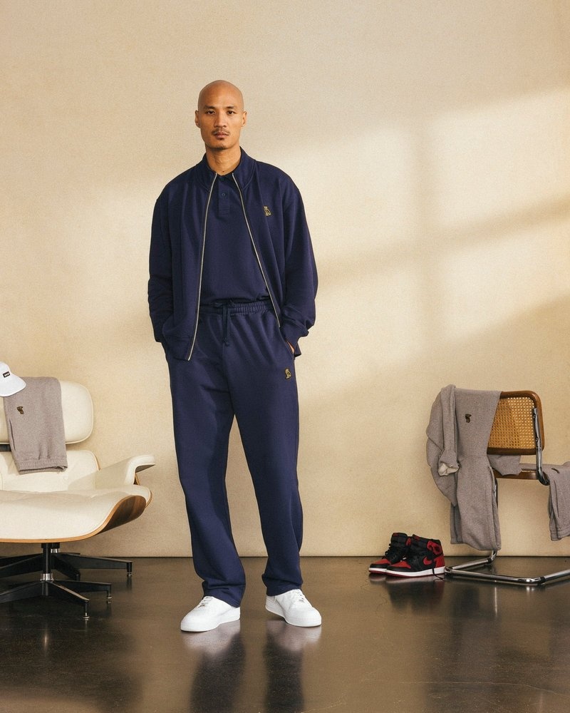 pantaloni della tuta ovo classic open hem di octobers very own blu navy