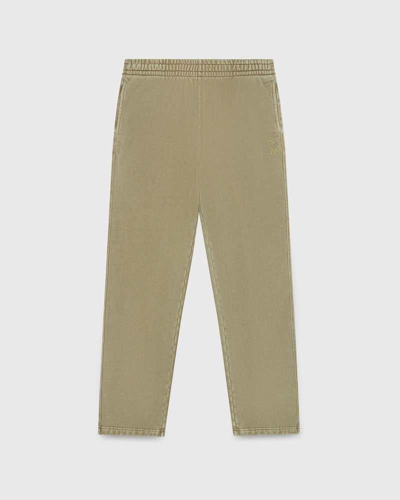 pantaloni della tuta con orlo aperto tinti in capo ovo muskoka di october color sabbia
