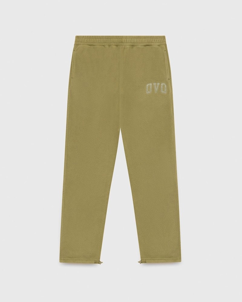 pantaloni della tuta con orlo aperto e logo ovo arch di october verde oliva